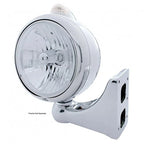 Headlight Crystal Clear Lens Replacement for Chrome Guide 682-C H4 (H4)