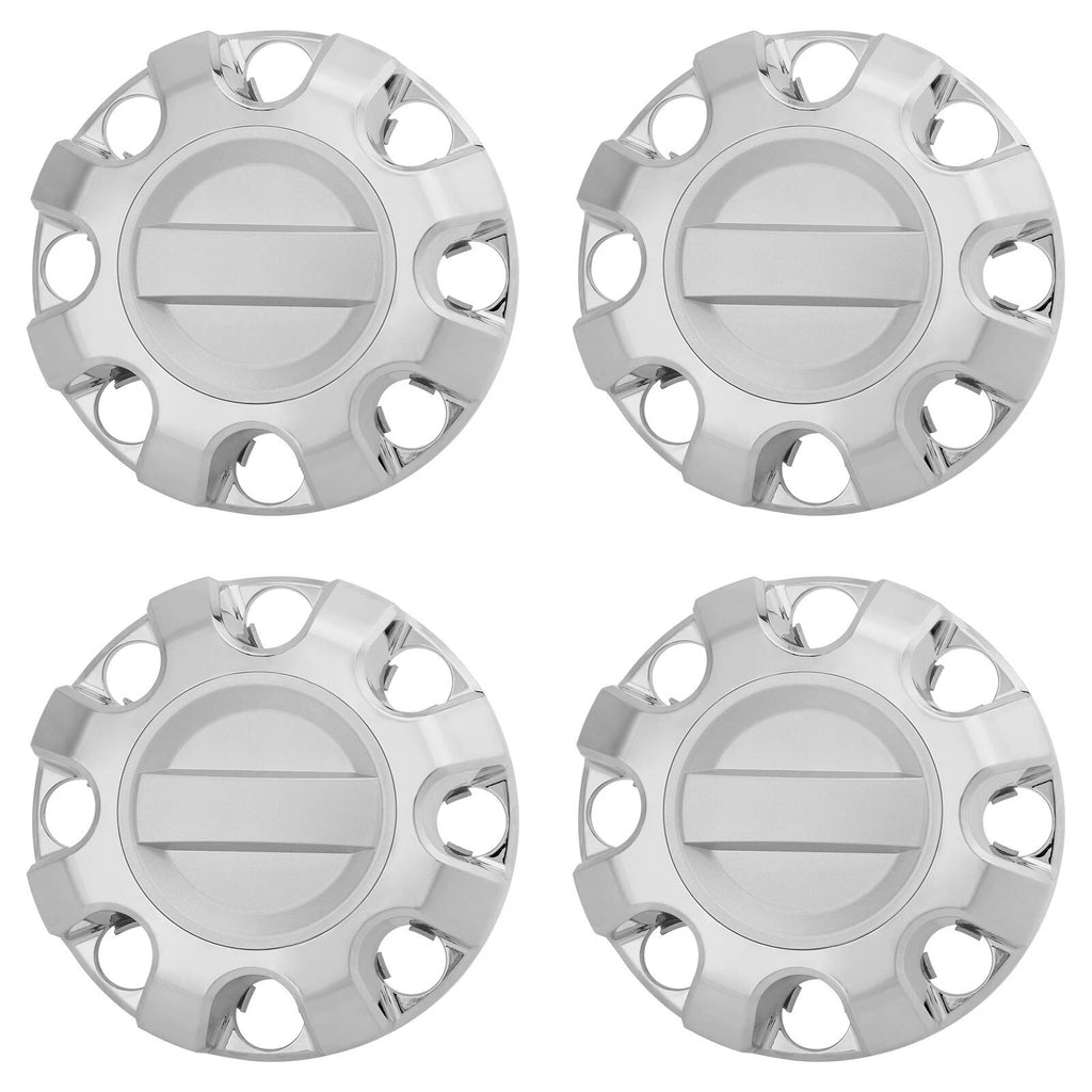 Set of 4 Chrome Wheel Center Hub Cap Covers for Ford F250 F350 (2017–2022)
