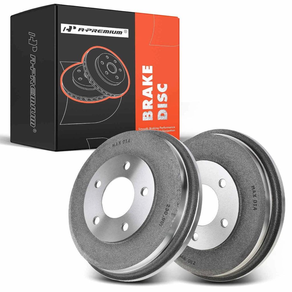 2X Rear Brake Drum for Ford Escape (2001–2007) Mazda Tribute Mercury
