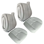 Front Leather Seat Cover Gray for Chevy Silverado GMC Sierra (2003–2006)