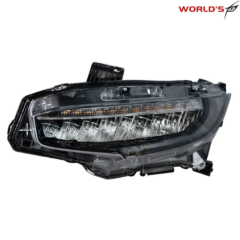 Full LED Headlight Replacement for Honda Civic (2016–2021) Clear Chrome