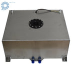 20 Gallon Polished Aluminum Fuel Cell Tank with Level Sender Universal