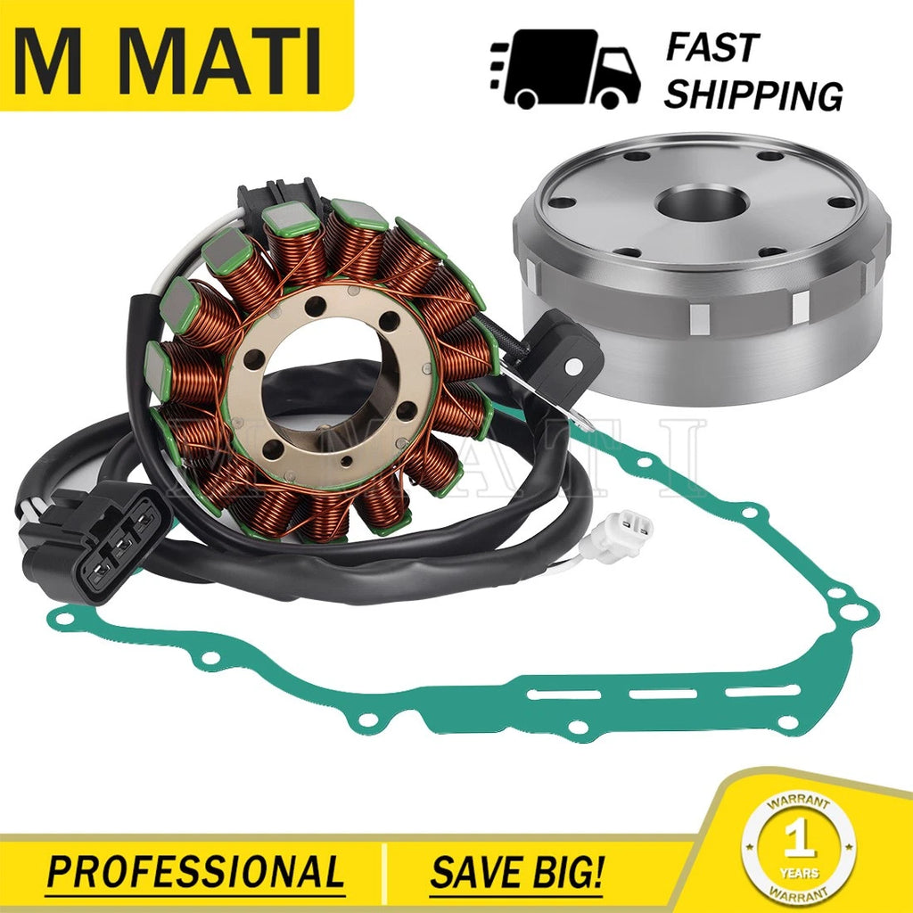Flywheel Rotor Magneto Stator w/Gasket for Yamaha Grizzly 700 YFM700 (2007–2008)