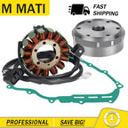 Flywheel Rotor Magneto Stator w/Gasket for Yamaha Grizzly 700 YFM700 (2007–2008)