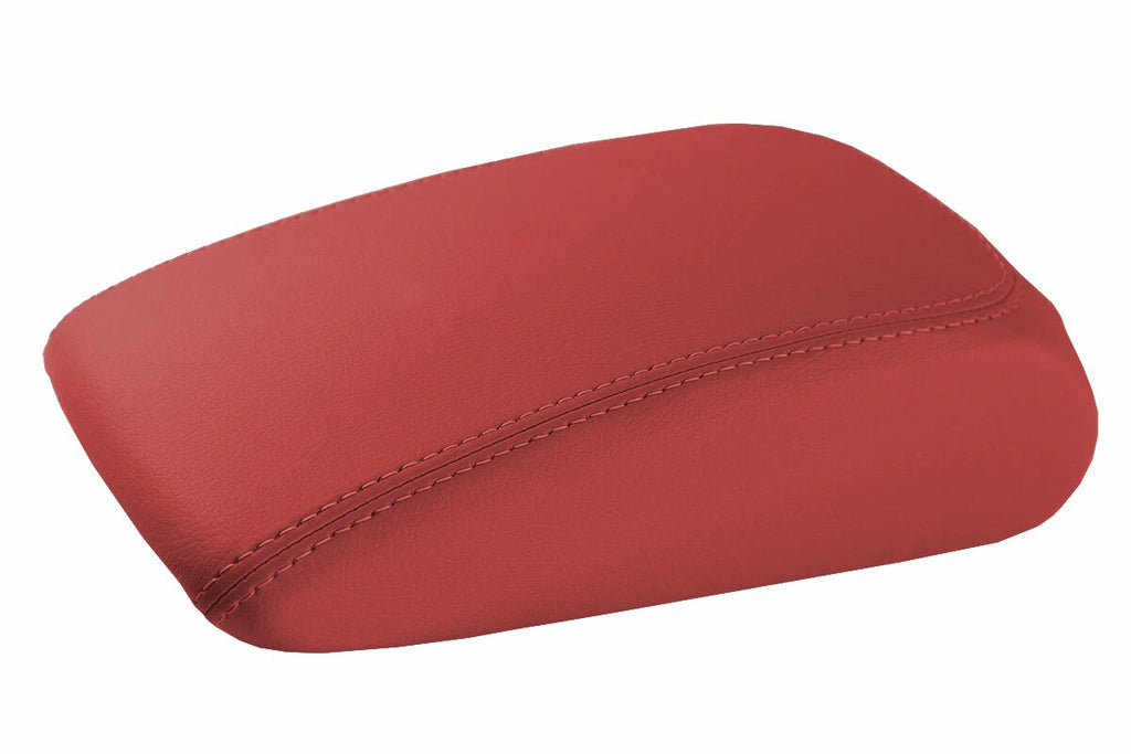 Leather Console Lid Armrest Cover for Audi A3 (2015–2020) Red