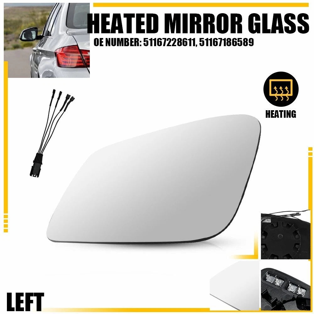 Heated Mirror Glass Left for BMW 535D Xdrive, 535I Xdrive (2010–2016)