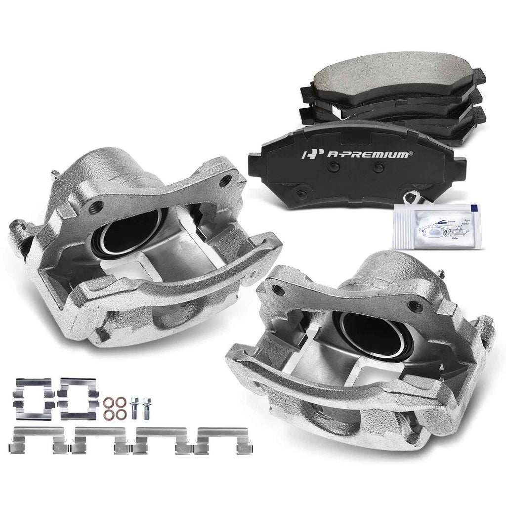6X Front Brake Caliper & Ceramic Brake Pad for Chevrolet Impala (2000-2020)
