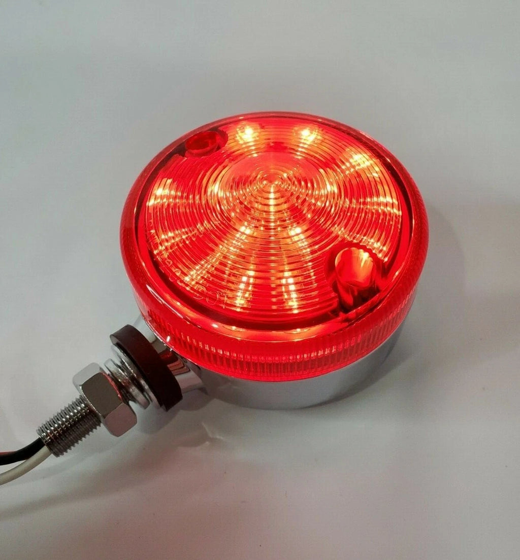 LED Pedestal Rod Marker Lamp Dual Function Red Lens for Trailer Truck (2005–2025)
