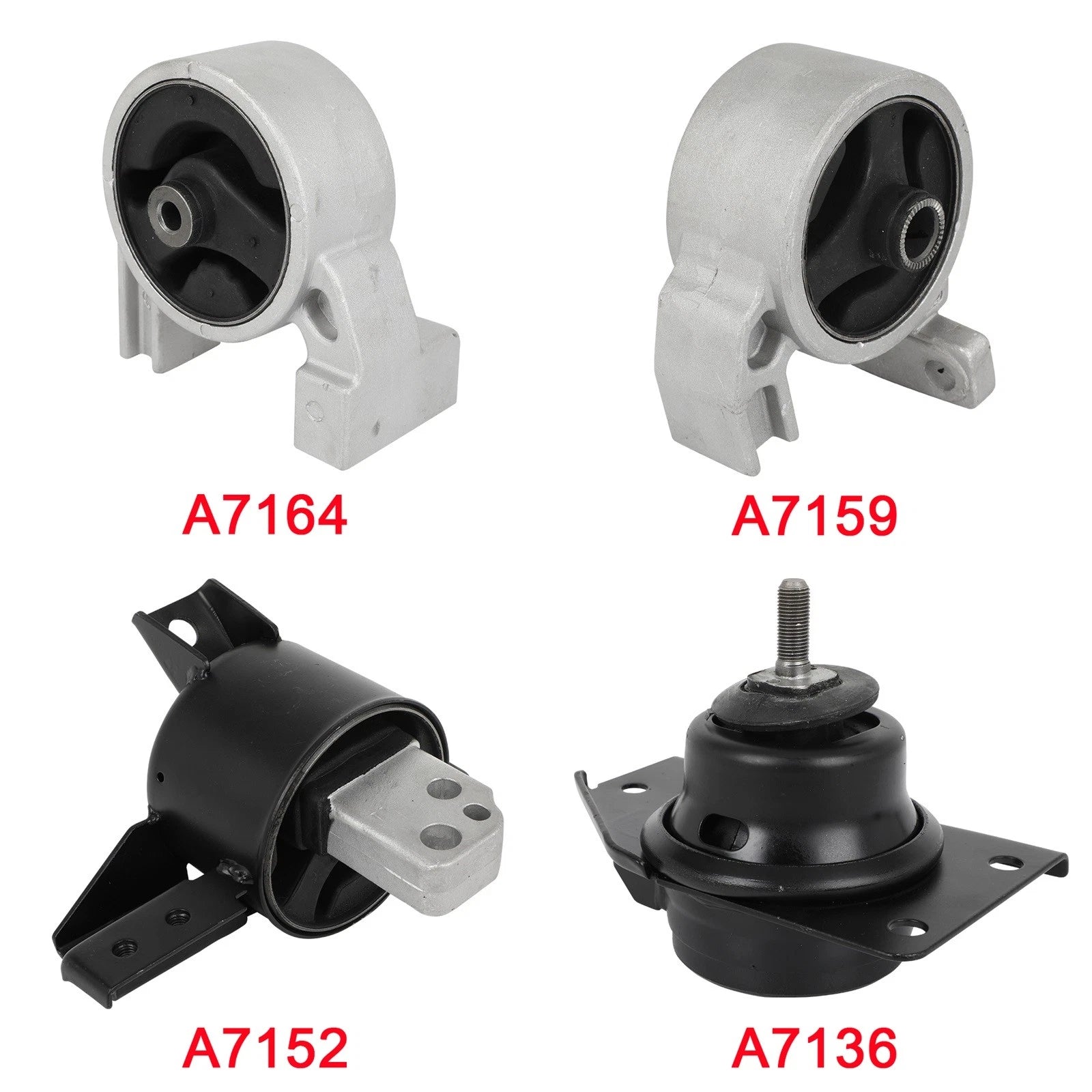 4Pcs Engine Motor Mount Kit for Hyundai Accent (2006–2011) L4 1.6L