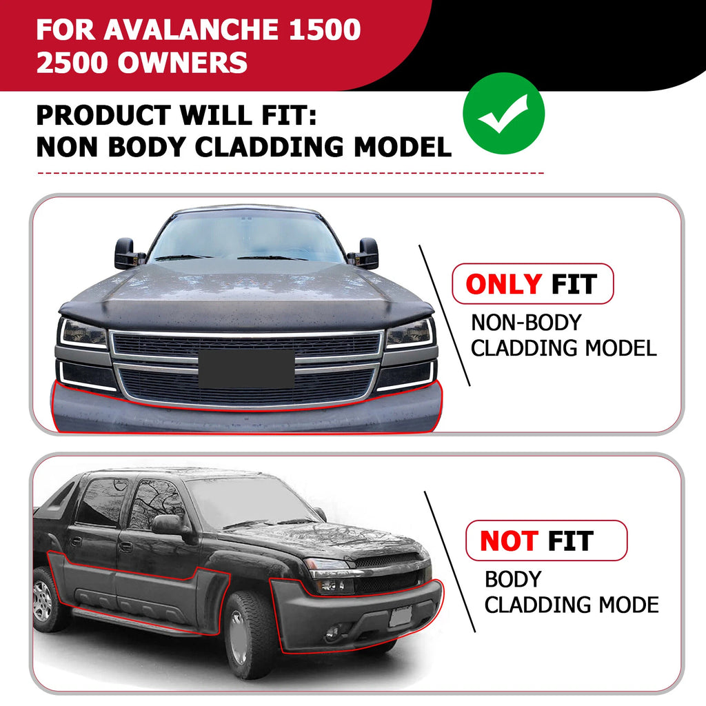 Smoke Headlights Bumper Lamps for Chevy Silverado Avalanche (2003–2007) w/ LED DRL