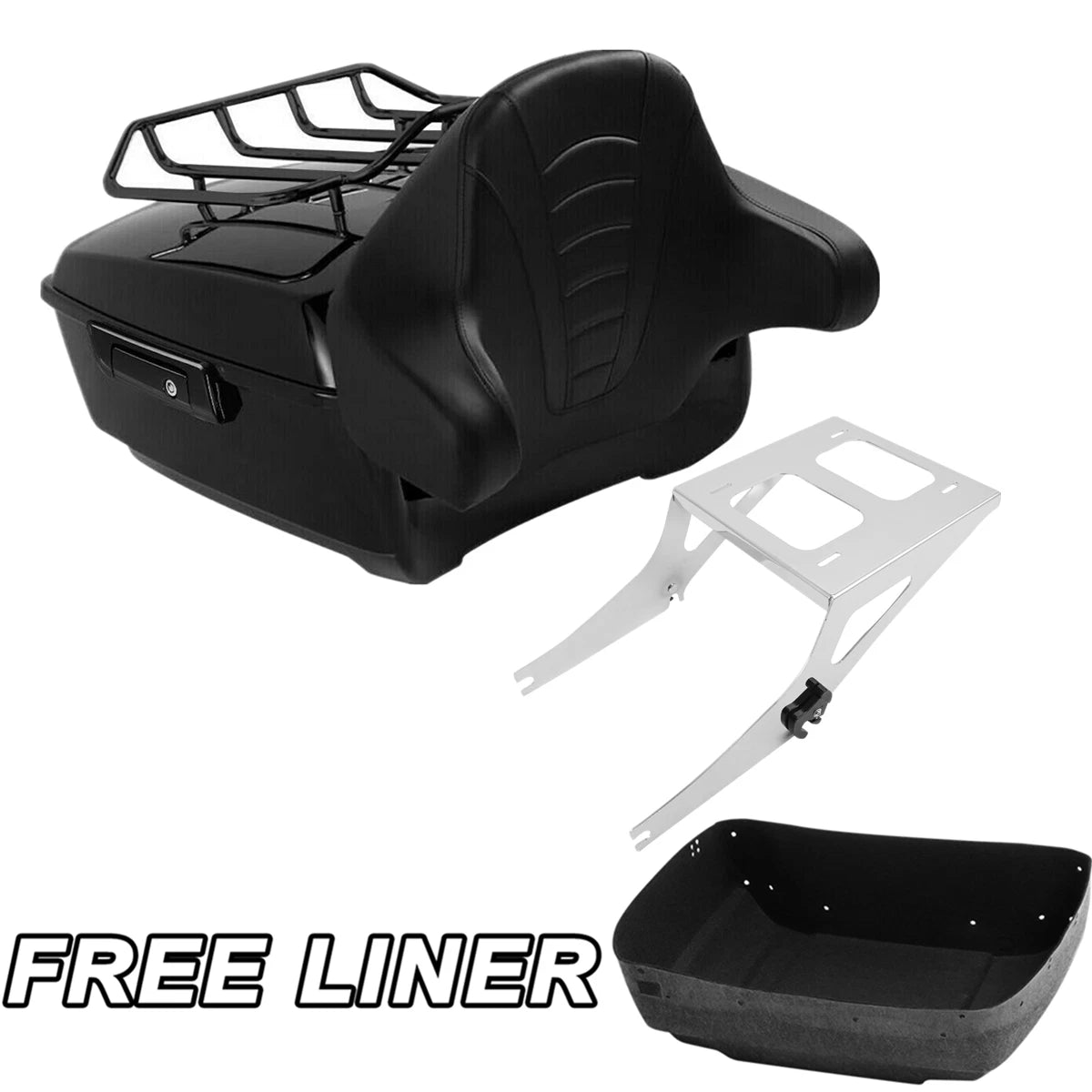 Trunk Backrest Mounting Rack for Harley Fat Boy (2008–2016)