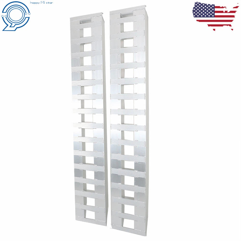 84" x 15" Aluminum Ramps for Truck Car Auto Trailer (6000 lbs Capacity)