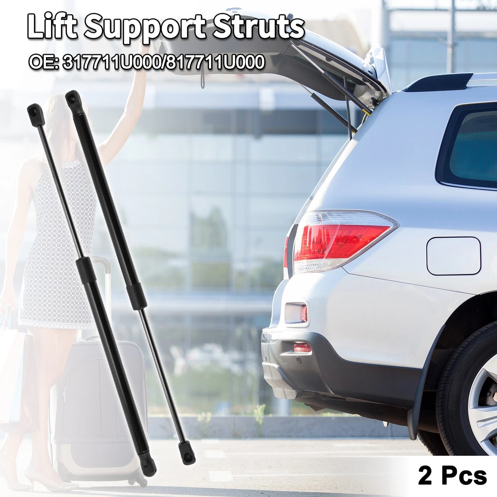Rear Gate Lift Supports Struts 2X No.317711U000/817711U000 for Kia Sorento (2011–2014)