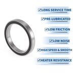 Deep Groove Ball Bearing 6808DD for Scooter Skateboard Wheel (40x52x7mm)