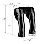 4" Handlebar Riser with 1" Top Clamp for Harley Street Bob Breakout (2018–2024)