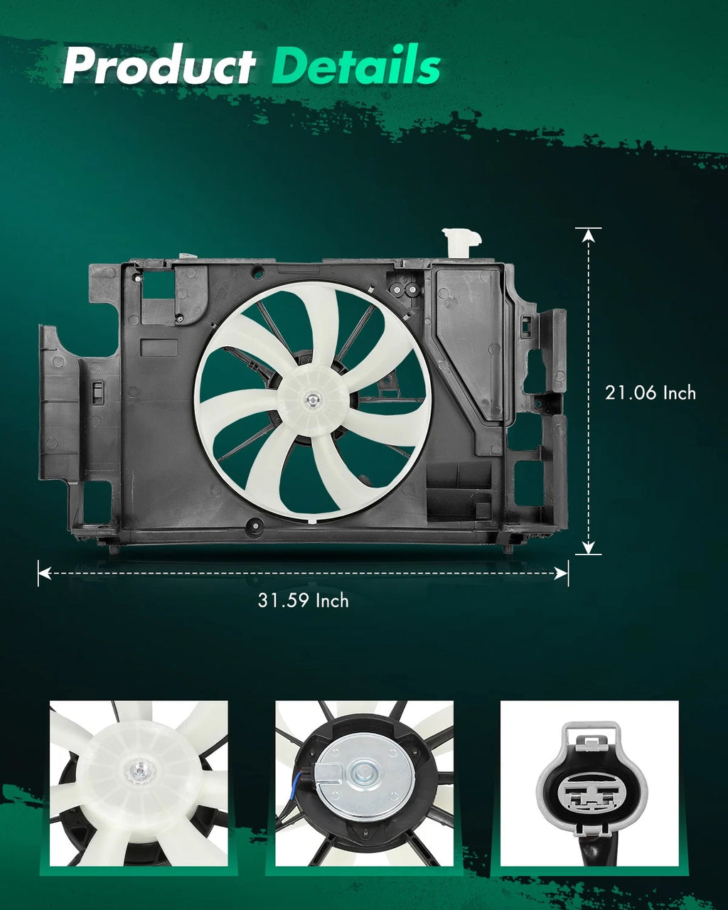 Radiator Cooling Fan for Toyota Prius C (2012–2019) 623150