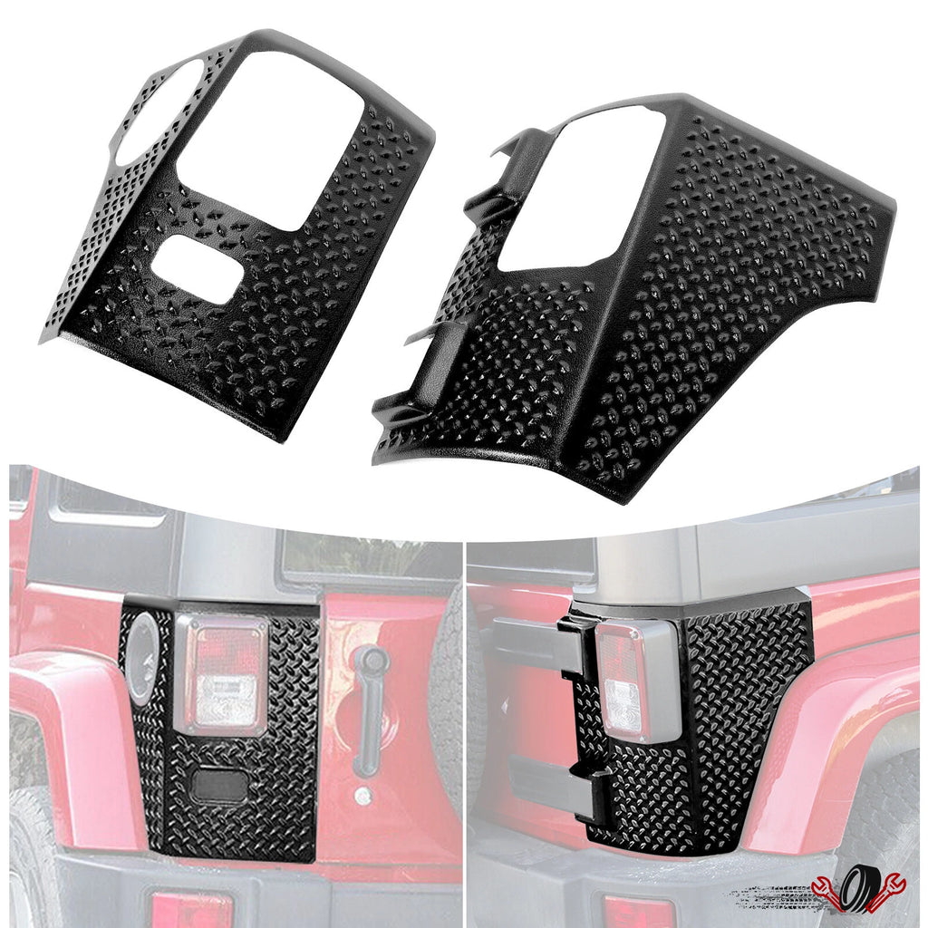 Rear Corner Body Armor Tail Light Guard for Jeep Wrangler JK (2007–2018)