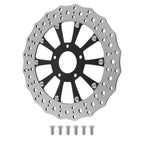 11.8" Floating Front Brake Rotor for Harley-Davidson Trike (2009–2019) Dyna (2006–2017) Black