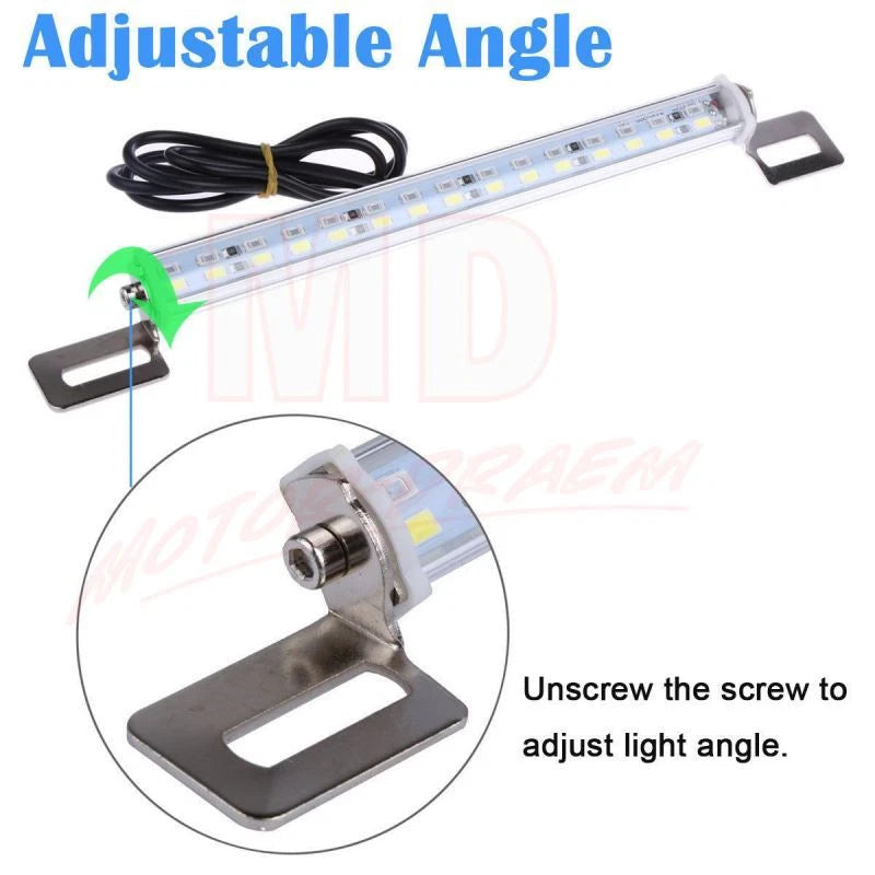 2X White 30 SMD LED Lamps for Car License Plate Lights (Universal)