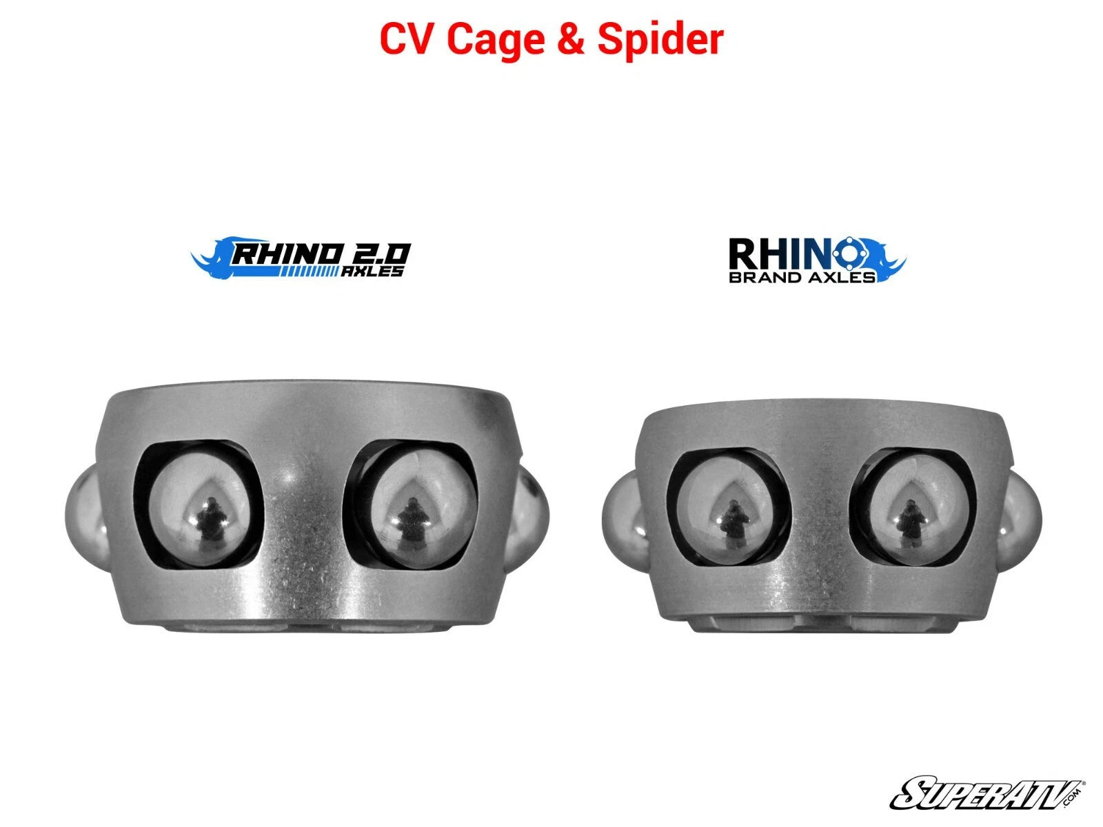 SuperATV Rhino 2.0 Front Right Axle for Can-Am Maverick Sport 1000 (2019–2023)