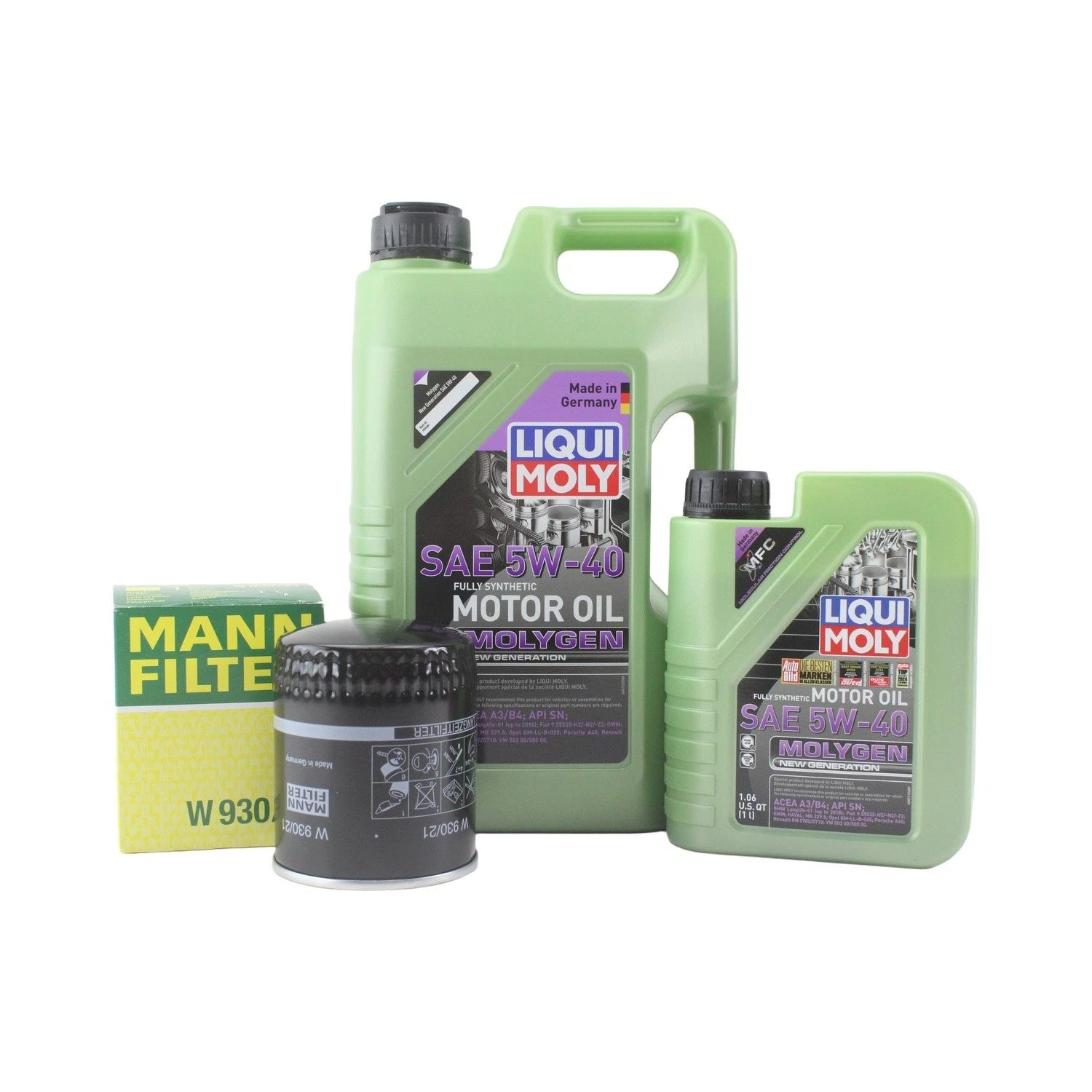6L Liqui Moly Molygen 5W-40 Oil Change Kit for Audi A4 Quattro (2002–2008)