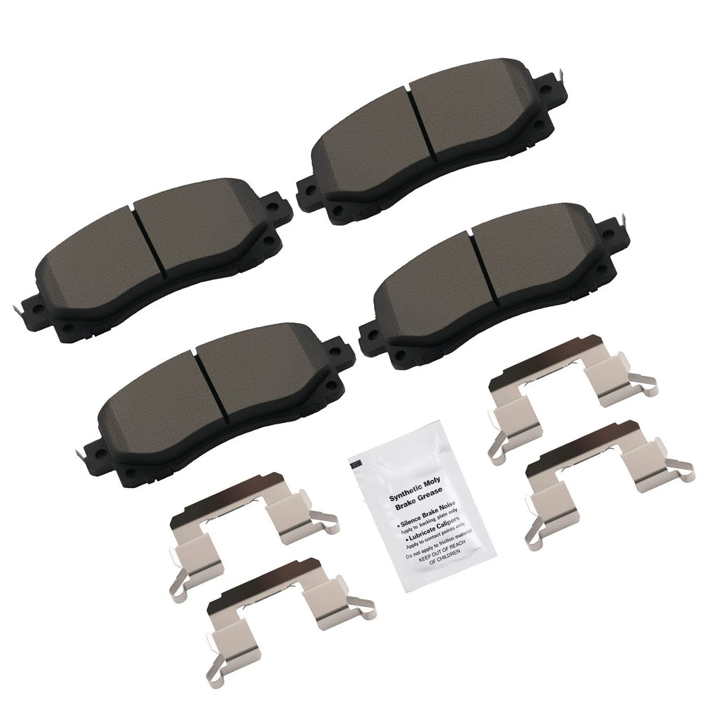 Front Ceramic Brake Pads Kit for Subaru Crosstrek (2018–2025), Legacy (2020–2025)