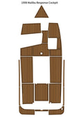 EVA Foam Faux Teak Deck Floor Mat for Malibu Response Cockpit (1998)