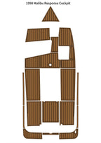 EVA Foam Faux Teak Deck Floor Mat for Malibu Response Cockpit (1998)