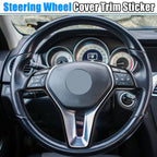 Black Steering Wheel Covers for Mercedes Benz A B C (2012-2023)