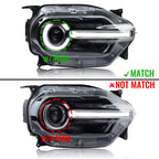 Full LED Headlight for Ford Bronco Sport (2021–2026) w/LED Halo Right Passenger