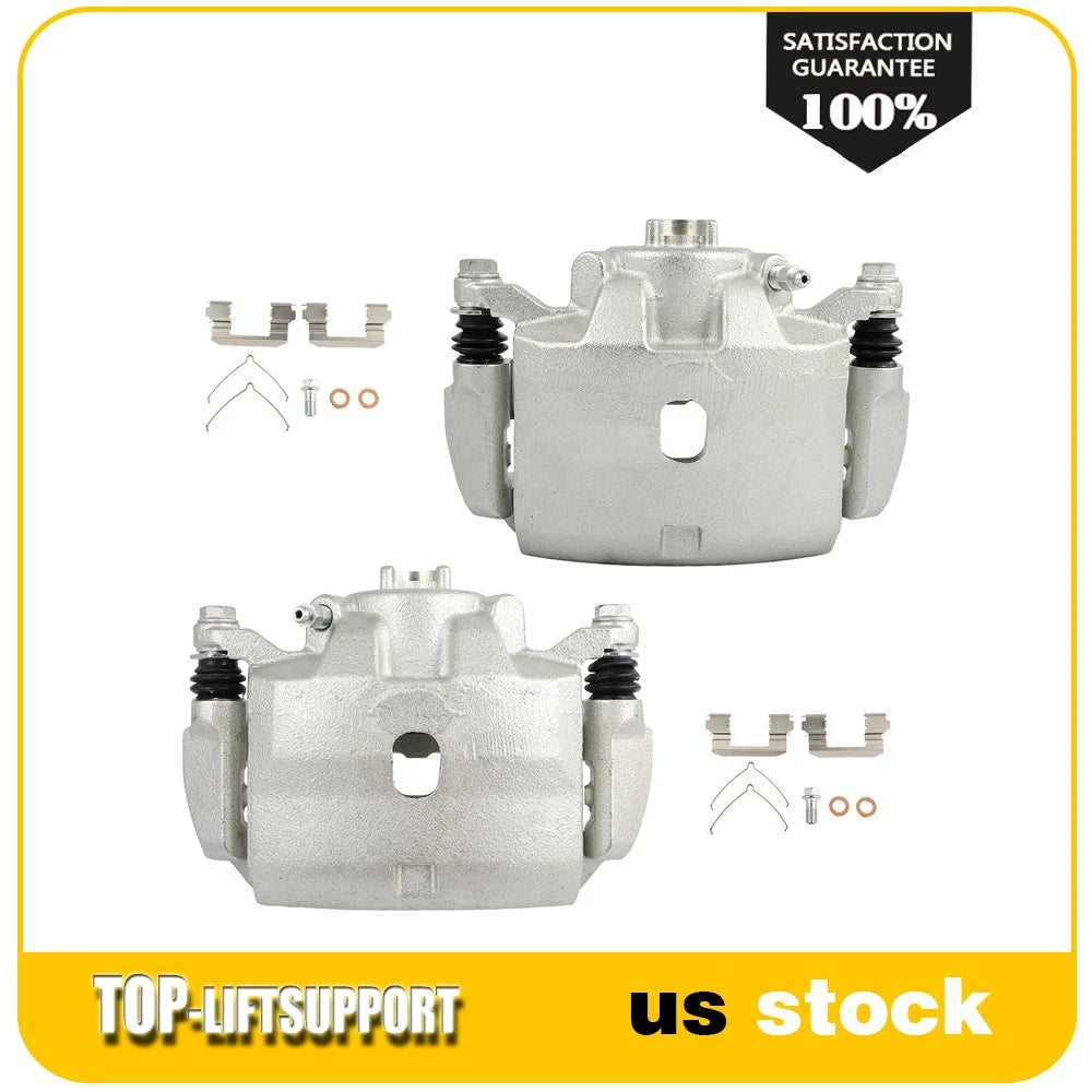 Set of 2 Front Brake Calipers with Bracket for Honda CR-V (2012–2016)