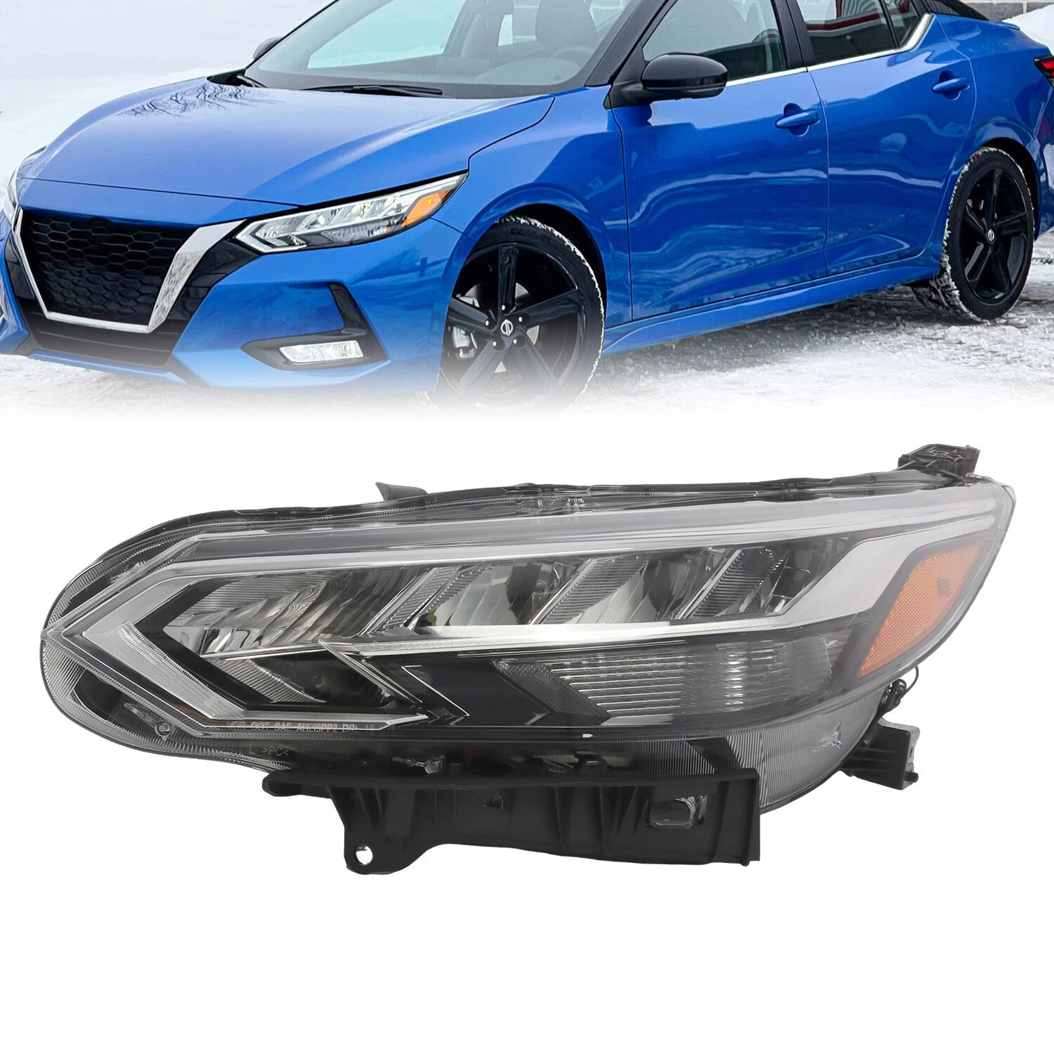 Left Driver Side LED Headlight Assembly for Nissan Sentra (2020–2022)