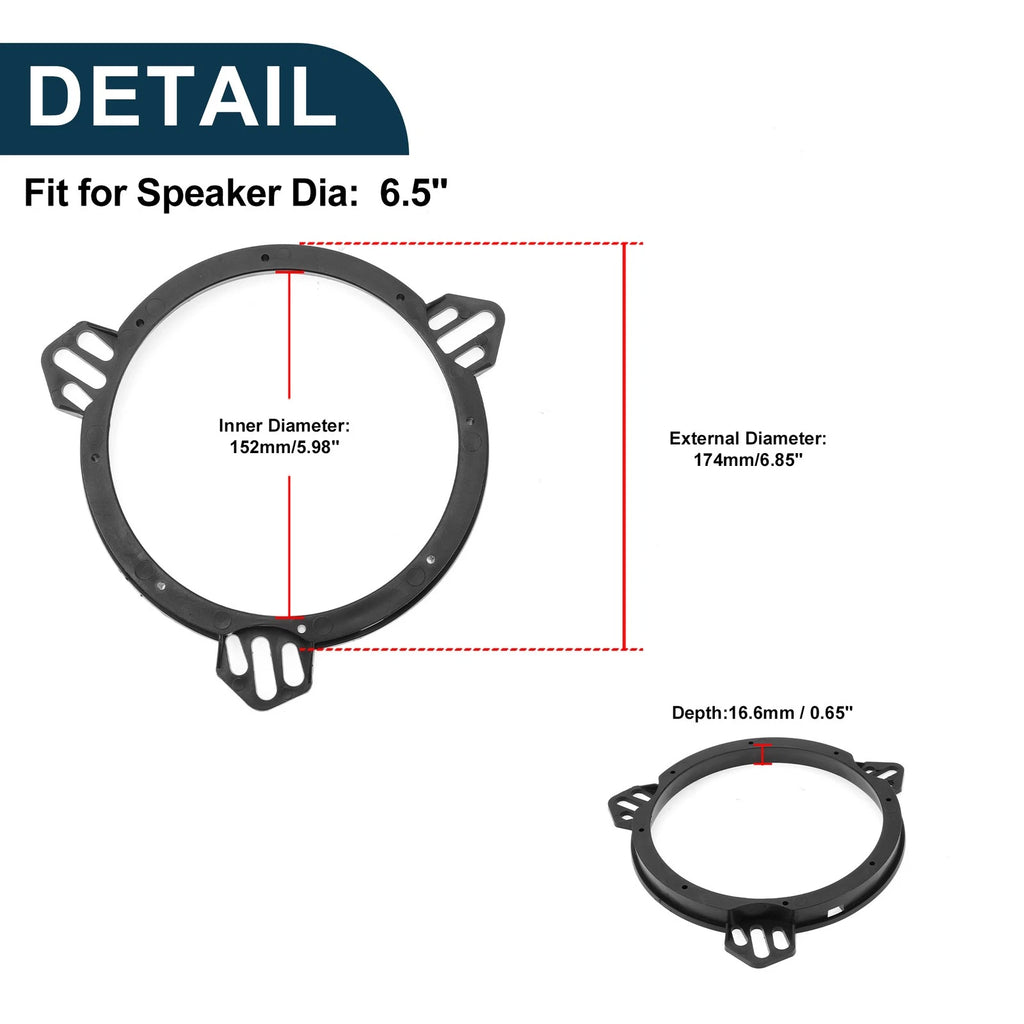 Set of 2 Speaker Spacer Rings for Toyota Celica (2000–2005)