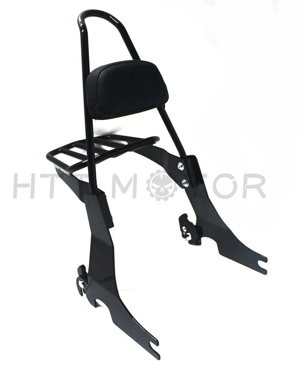 Detachable Sissy Bar Backrest & Luggage Rack for Harley Sportster (2004–2016)