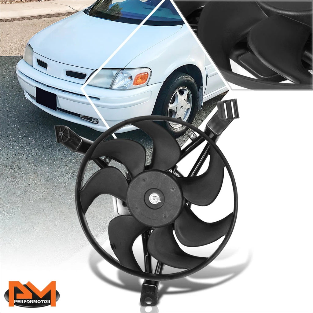 A/C condenser cooling fan assembly kit for Venture/Silhouette/Trans Sport (1997–1998)