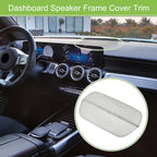 Dashboard Speaker Frame Cover Trim for Mercedes Benz GLB (2020–2022) Silver Tone