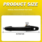 Front Left Door Exterior Handle for Honda Civic (2006–2011) 72180SNAA11ZF Black