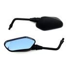 Black Mirrors Blue Glass 10mm Thread for Kawasaki Z750 (2007–2012)