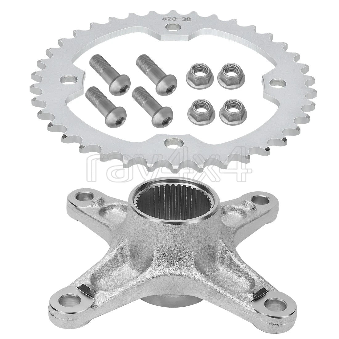Rear Sprocket Hub Collar & Sprocket for Yamaha YFZ 450R 450X (2009–2024)