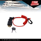 Ignition Switch & Lanyard for OMC Johnson Outboard Motor (Year Range)
