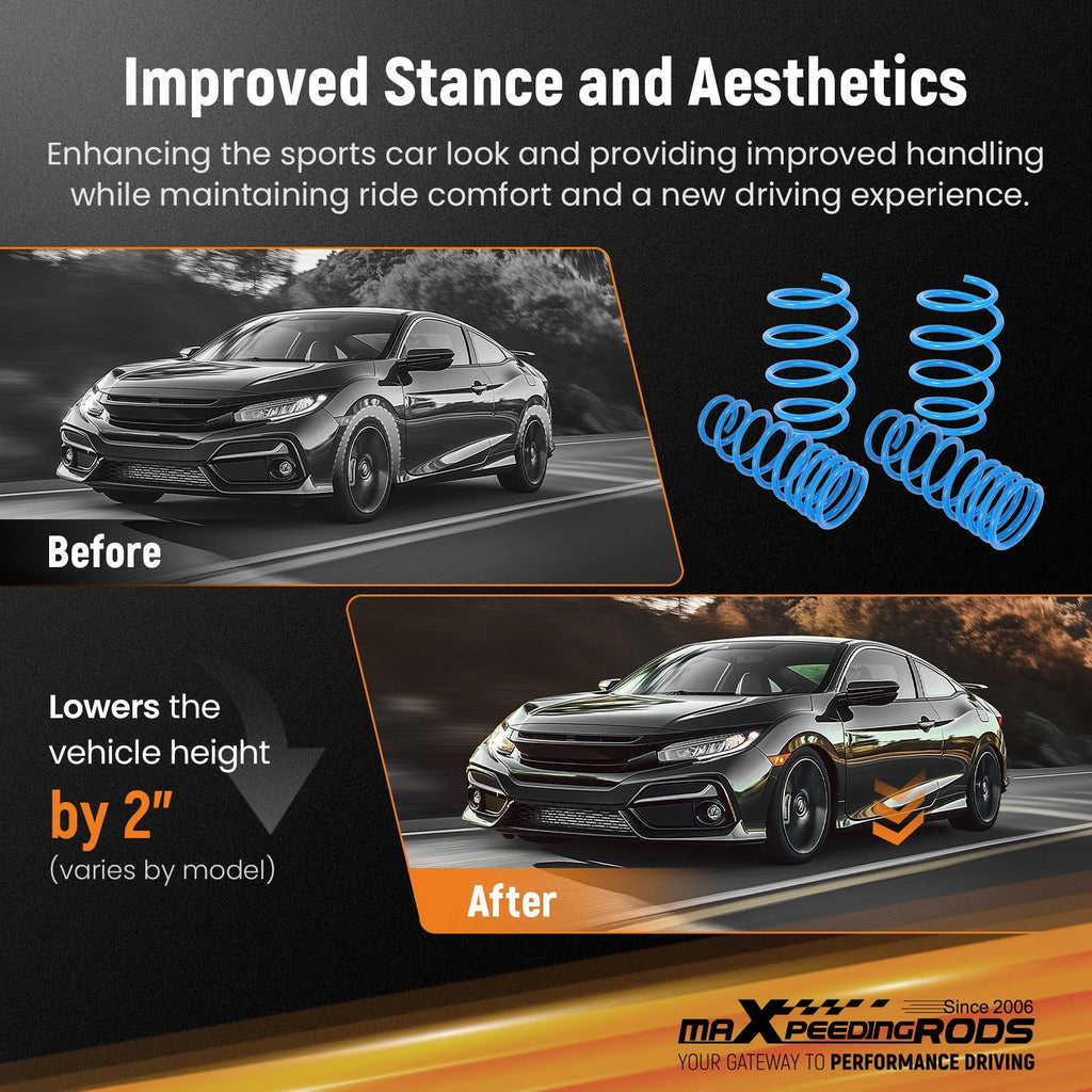 Lowering Sport Springs for Toyota Corolla FWD (2009–2013)
