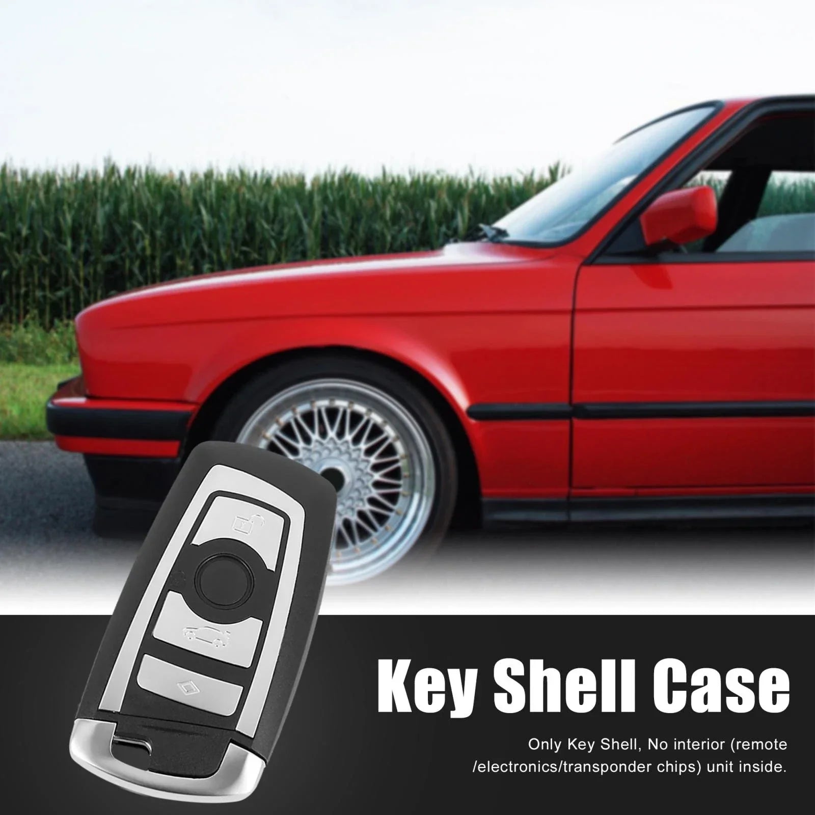 Key Fob Shell Case 4 x Key Buttons for BMW 1 3 5 Series