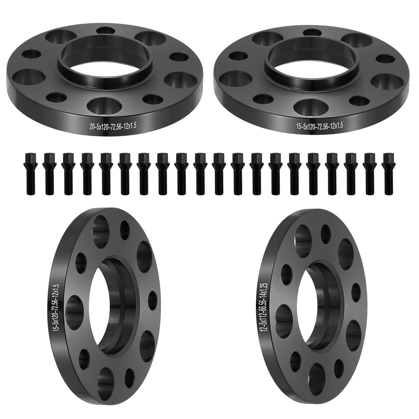 Set of 4 Wheel Spacers 15mm 20mm Hubcentric for BMW 320i (1992–1995)