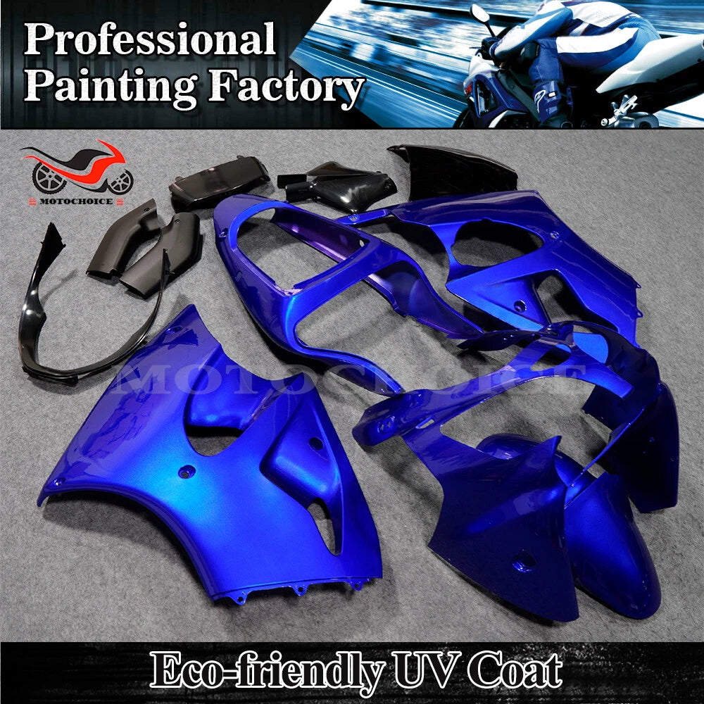 Blue ABS Fairing Kit for Kawasaki Ninja ZX6R (2000–2002) ZZR600 (2005–2008)