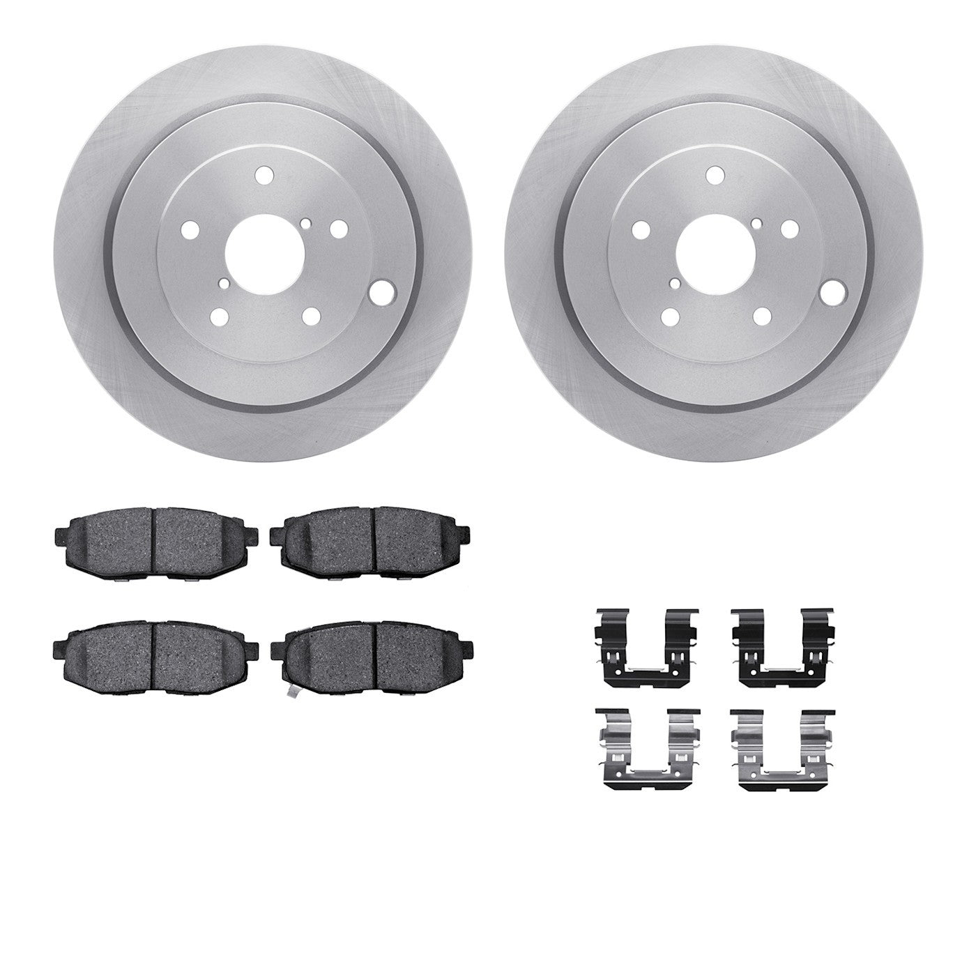 Set of 2 Brake Disc and Pad Kits for Subaru Tribeca B9