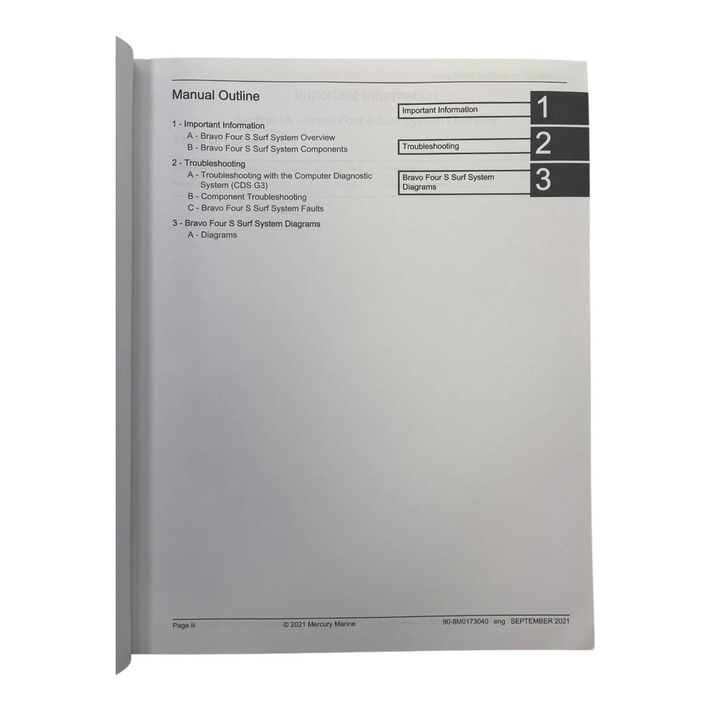 Diagnostic Manual for Mercury Bravo Four S (2021) 90-8M0173040