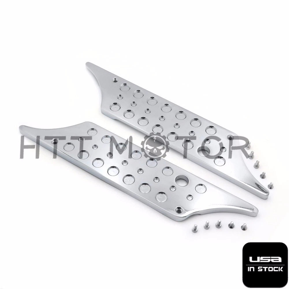 Chrome CNC Billet Hard Bag Latch Cover for Harley Touring (1993–2013)