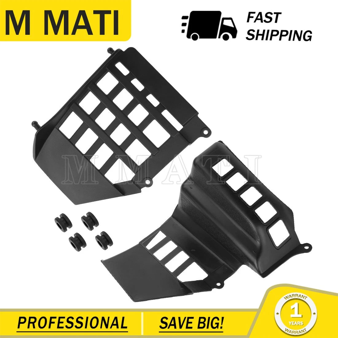 Heel Guards for Yamaha Banshee 350 (1987–2006) LH+RH Nerf Bar Kit