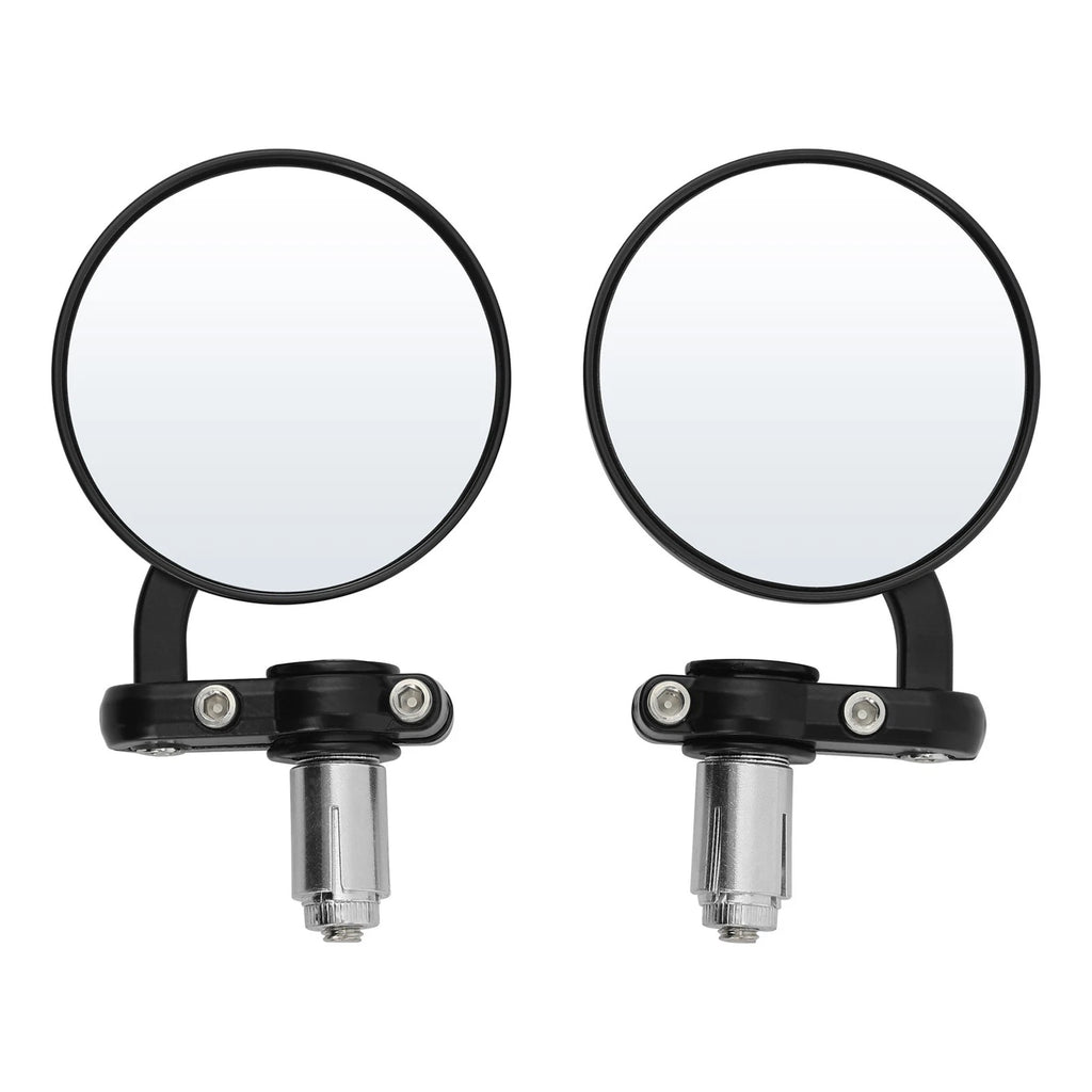 3" Round Handle Bar End Rearview Mirrors for Honda Harley (Fitment Specific)