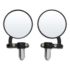 3" Round Handle Bar End Rearview Mirrors for Honda Harley (Fitment Specific)